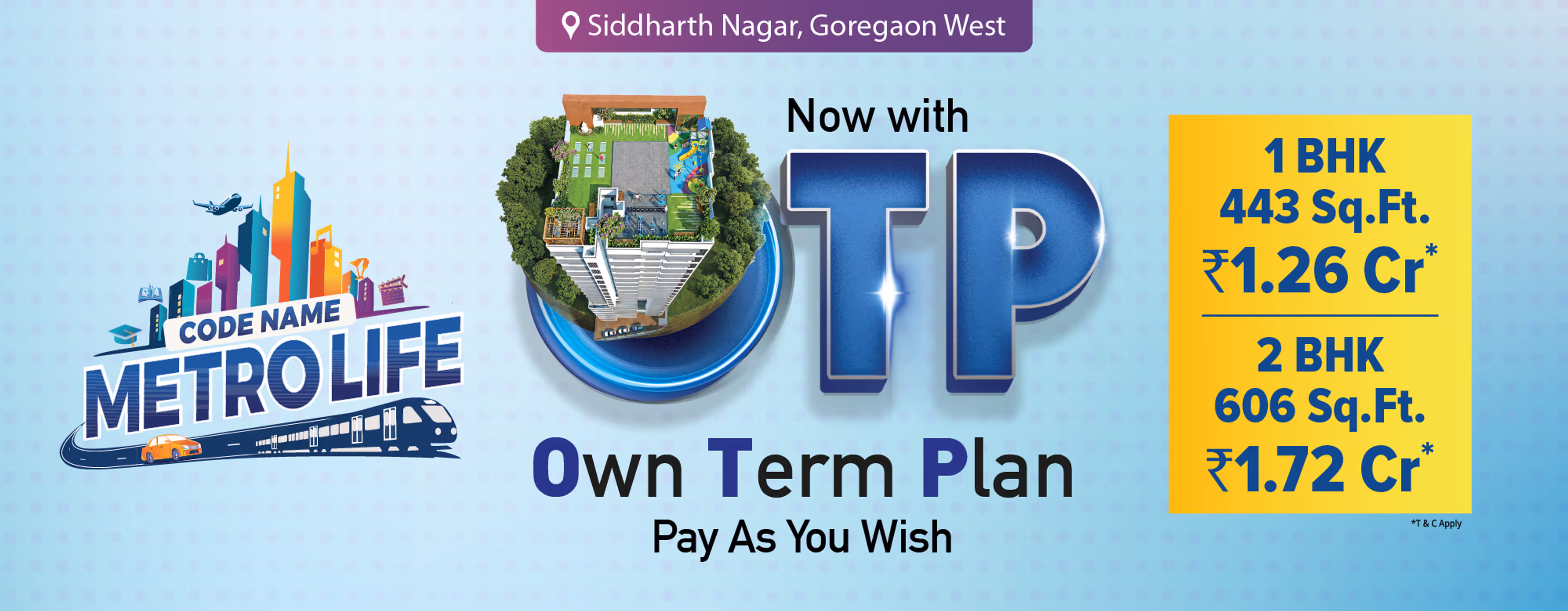 1 & 2 BHK Apartment in Siddharth Nagar, Goregaon West